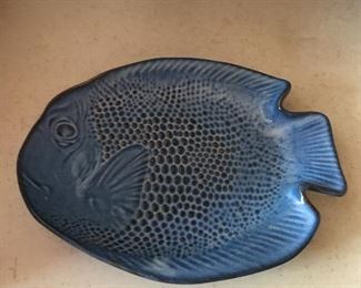 Item #119:  Glass fish dish: $6