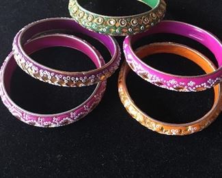 Item #121 : Set of 5 Indian-style bracelets.  $6