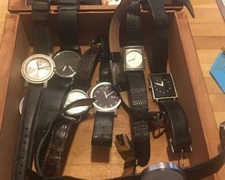 Item #143:  Lot of 12 watches (all need batteries) $60