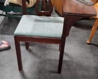 Vintage Cherry harp back telephone table chair $150