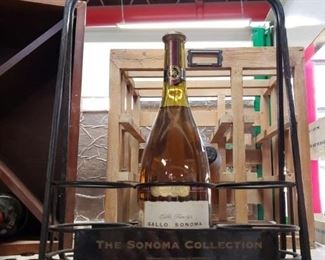 The Sonoma Collection metal 3 wine bottle holder $25