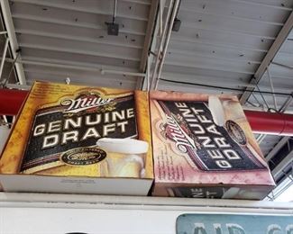 RARE Extra Large Jumbo size Miller Genuine Draft Beer case with handle $60 each