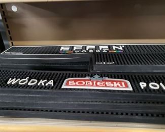 Assorted rubber logo bar mats new & used $10 & up