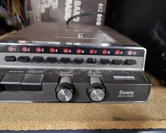 Vintage Sears Solid State scanning monitor radio with cord # 56436330600 Works $150