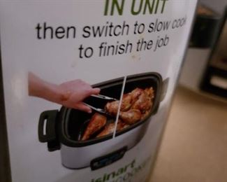 Cuisinart Stainless steel 3 in 1 slow cooker digital slightly used $40