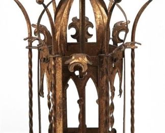 Antique ornate antique brass with wooden base table lamp with shade Call for price