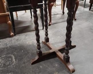 34" Rose Granite top wooden 4 legged base table $195