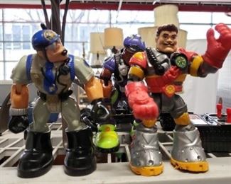 (3) Mattel Rescue Heros Fire Fighter Billy Blazes , Police Officers Willy Stop & Jake Justice $15 for 3   
