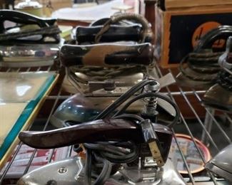 Assorted antique & vintage irons $10 & up 