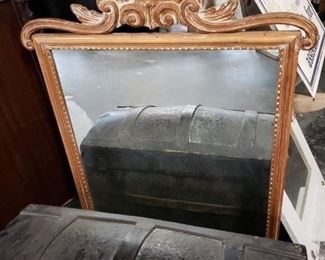 French Provincial carved wood framed mirror 32"W x 48"H x 2"thick $295 