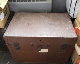 Vintage Leather steam trunk Property of Carson Pirie Scott $995 \