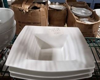 3) New 8.75" x 8.75" Edward Don Square bowls 3/$25 