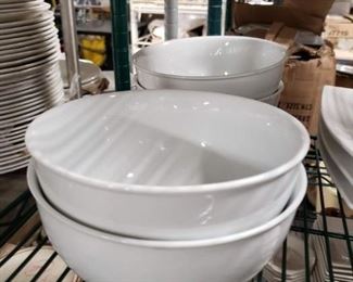 7.75" Diameter Heavy duty white bowls $10 each 
