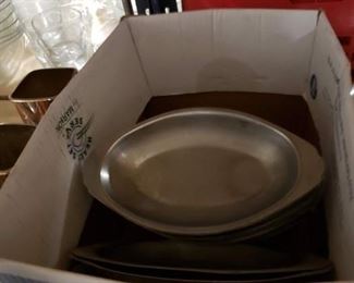 52 Stainless steel relish platters $100 \