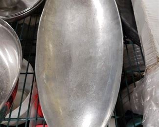 Large Aluminum oval platter $25 