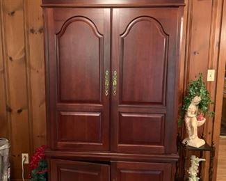 #43	entertainment cabinet with 4 doors 39x23x81 	 $75.00 
