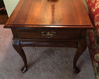 Queen Ann Cherry soda side table $90