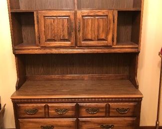 Vintage buffet/china cabinet $220