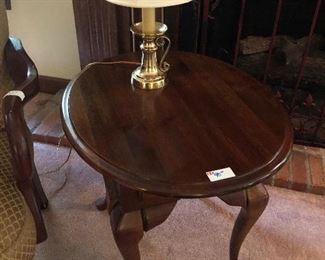 Queen Ann Cherry side table $90
