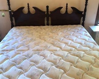 Kinkade King size cherry bed $260