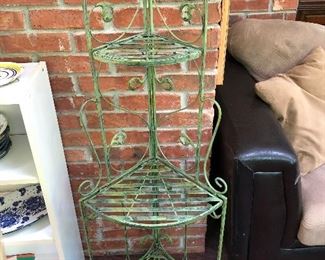 Metal corner shelf $18