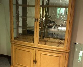 Large china cabinet hutch $300