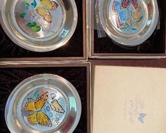 Franklin Mint sterling silver plates 