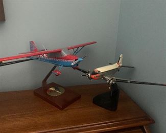 Fantastic Hand-Made Models of Planes the Owner Flew During His Time in the Military.