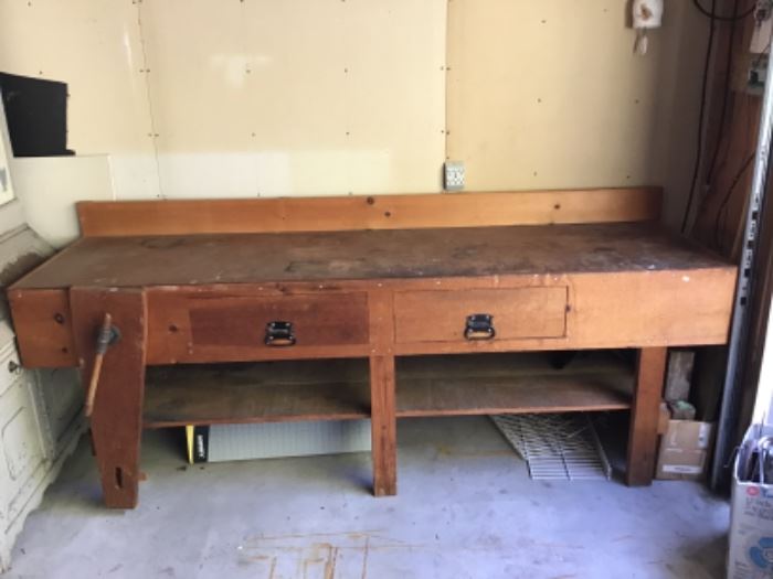 Custom Built Vintage Workbench