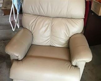 Lazy boy leather recliner