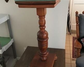 Glass Top Plant Stand