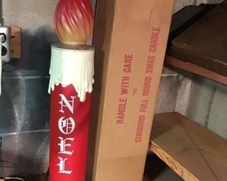 Vintage Lighted Candle