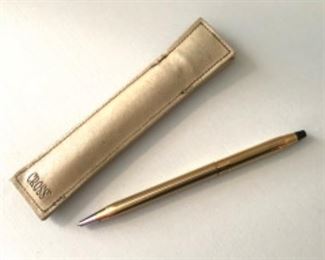 Gold a Filled Cross Pen w/Pocket protector case