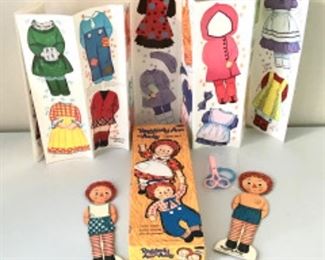  1968 Uncut Reggety Anne/Andy Magic Dolls, mint in box