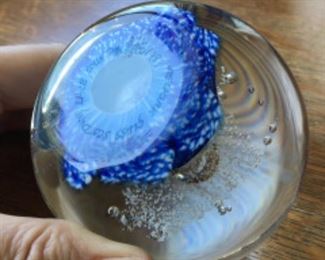 Selkirk Paperweight signed dated & Numbered.