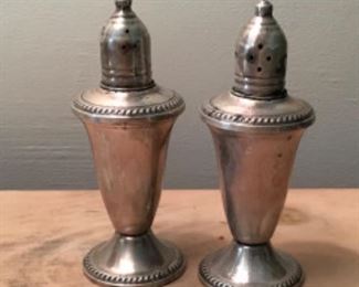 Pair Sterling Salt & Pepper Shaker set