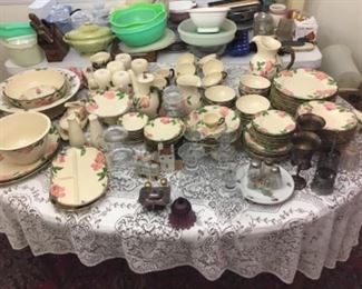 Large set of Franciscan Desert Rose