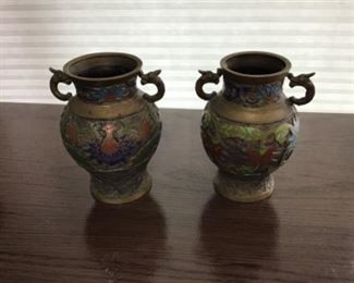 Ornate Pair of Vases