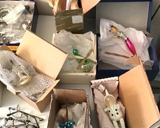 Italian Blown Glass Figural ornaments