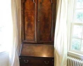 Reproduction Burled Walnut Secretary $600