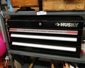Husky EZ Glide 3 drawer tool chest with some tools $50