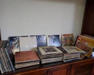 Records,  Lots of  60's, 70's & 80's rock 