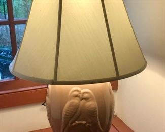 $50 - Pink Ceramic Lamp; 33"H