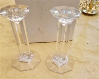$75 - Lenox Charleston Crystal Candle Holders