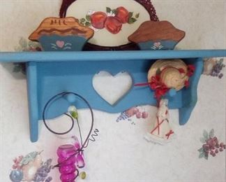 Shelf with accessories
