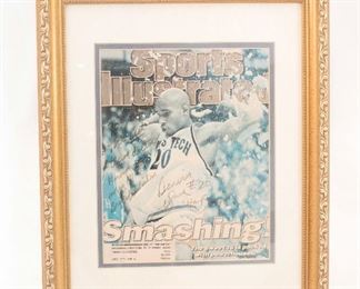 Signed sports memorabilia