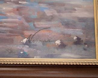 Listed artist painting by Norman