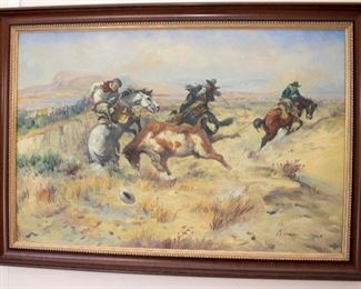 Listed artist painting by Norman