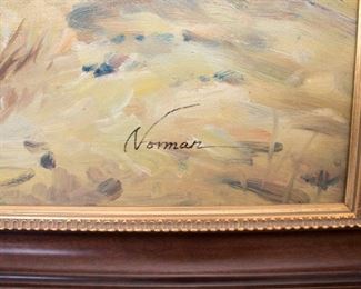 Listed artist painting by Norman