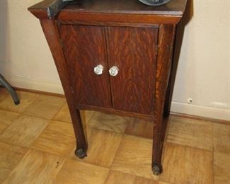 Tiger Oak music cabinet